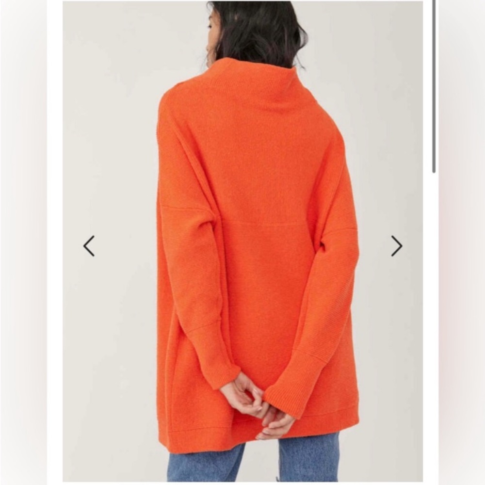 Free People Orange Cozy Sweater - Picture 3 of 11